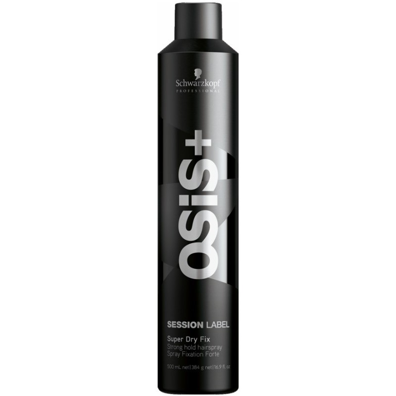 Schwarzkopf Professional OSIS+ Session Label Super Dry Fix Strong Hold Hairspray 500 ml